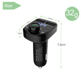 Wireless Car FM Transmitter Bluetooth MP3 Player Hands Free Call - LASBUY