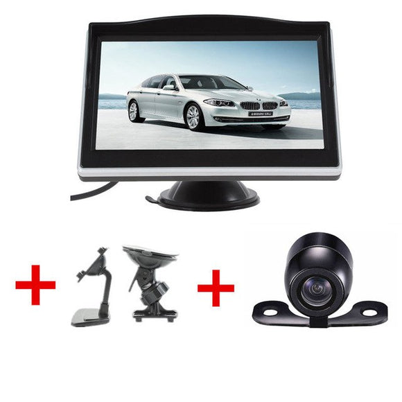 Car Parking Assistance 5 inch Rear View Monitor & Reverse Camera - LASBUY