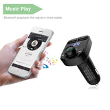 Wireless Car FM Transmitter Bluetooth MP3 Player Hands Free Call - LASBUY